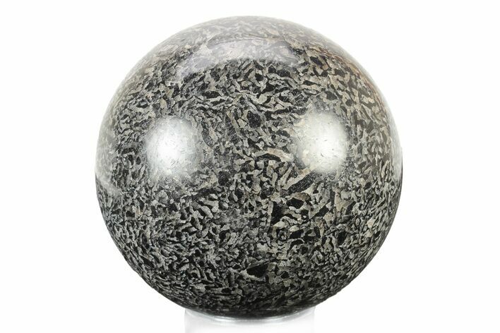 Polished Graphic Tourmaline Sphere - Madagascar #241124